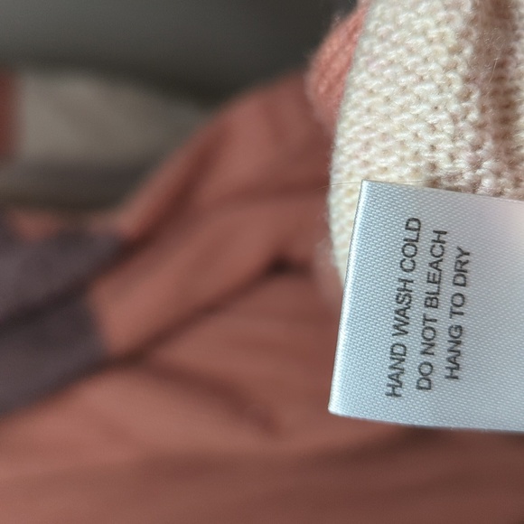 Doe & Ray 100% Angora Colorblock Duster Cardigan Sweater Women's Size S - Picture 4 of 6